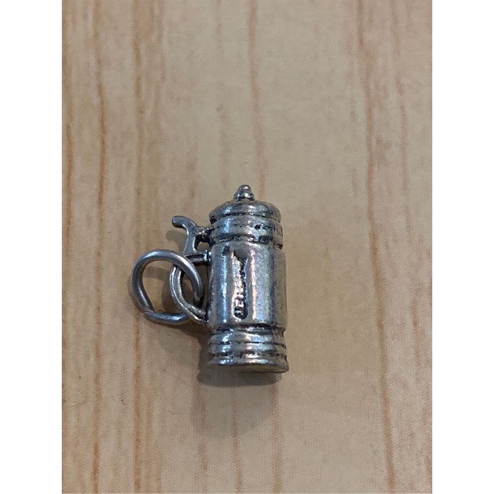 .925 Beer Stein Sterling Silver Jewelry Charm